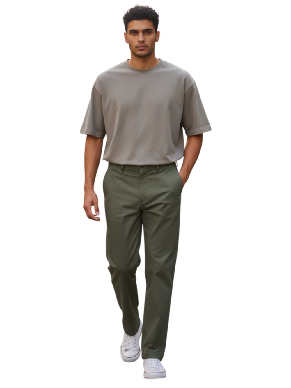 Eddie Bauer Mens 38x36 Pants Relaxed Fit Wrinkle Stain Resist  Taupe Flat Front